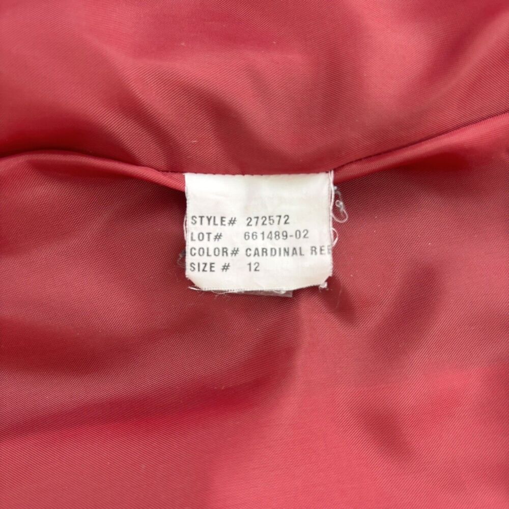 Victoria’s Secret Womens Red Pea Coat Size 12 Wool Blend Double Breasted Classic - Picture 15 of 15
